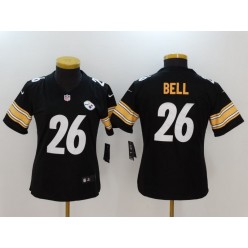 Women Nike Pittsburgh Steelers #26 Le'Veon Bell Black Vapor Untouchable NFL Limited Jersey