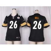 Women Nike Pittsburgh Steelers #26 Le'Veon Bell Game Black Team Color NFL Jersey