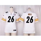 Women Nike Pittsburgh Steelers #26 Le'Veon Bell Game White NFL Jersey