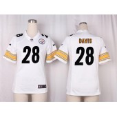 Women Nike Pittsburgh Steelers #28 Sean Davis Game White NFL Jersey