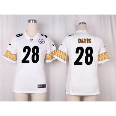 Women Nike Pittsburgh Steelers #28 Sean Davis Game White NFL Jersey
