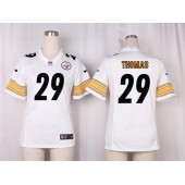 Women Nike Pittsburgh Steelers #29 Shamarko Thomas Game White NFL Jersey