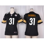 Women Nike Pittsburgh Steelers #31 Ross Cockrell Game Black Team Color NFL Jersey