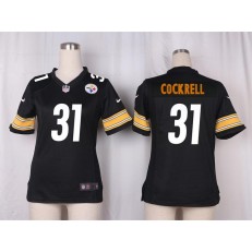 Women Nike Pittsburgh Steelers #31 Ross Cockrell Game Black Team Color NFL Jersey