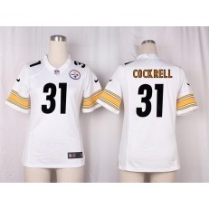 Women Nike Pittsburgh Steelers #31 Ross Cockrell Game White NFL Jersey
