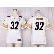Women Nike Pittsburgh Steelers #32 Franco Harris Game White NFL Jersey