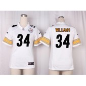 Women Nike Pittsburgh Steelers #34 DeAngelo Williams Game White NFL Jersey