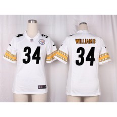 Women Nike Pittsburgh Steelers #34 DeAngelo Williams Game White NFL Jersey