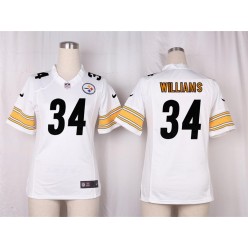 Women Nike Pittsburgh Steelers #34 DeAngelo Williams Game White NFL Jersey