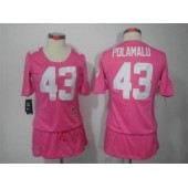 Women Nike Pittsburgh Steelers #43 Troy Polamalu Breast Cancer Awareness Pink NFL Jersey