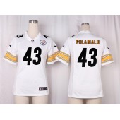 Women Nike Pittsburgh Steelers #43 Troy Polamalu Game White NFL Jersey