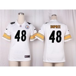 Women Nike Pittsburgh Steelers #48 Bud Dupree Game White NFL Jersey