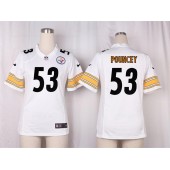 Women Nike Pittsburgh Steelers #53 Maurkice Pouncey Game White NFL Jersey