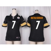 Women Nike Pittsburgh Steelers #7 Ben Roethlisberger Game Black Team Color NFL Jersey