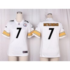 Women Nike Pittsburgh Steelers #7 Ben Roethlisberger Game White NFL Jersey