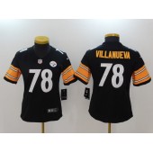 Women Nike Pittsburgh Steelers #78 Alejandro Villanueva Black Vapor Untouchable Limited NFL Jersey