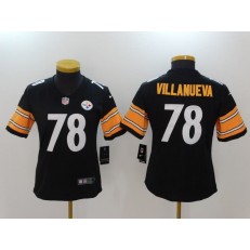 Women Nike Pittsburgh Steelers #78 Alejandro Villanueva Black Vapor Untouchable Limited NFL Jersey