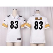 Women Nike Pittsburgh Steelers #83 Heath Miller Game White NFL Jersey