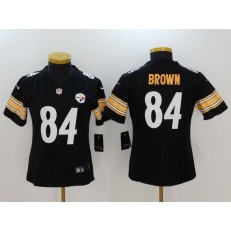 Women Nike Pittsburgh Steelers #84 Antonio Brown Black Vapor Untouchable NFL Limited Jersey