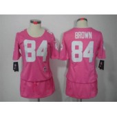Women Nike Pittsburgh Steelers #84 Antonio Brown Breast Cancer Awareness Pink NFL Jersey