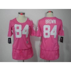 Women Nike Pittsburgh Steelers #84 Antonio Brown Breast Cancer Awareness Pink NFL Jersey