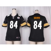 Women Nike Pittsburgh Steelers #84 Antonio Brown Game Black Team Color NFL Jersey