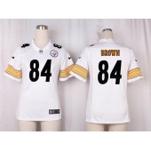 Women Nike Pittsburgh Steelers #84 Antonio Brown Game White NFL Jersey