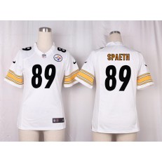 Women Nike Pittsburgh Steelers #89 Spaeth Game White NFL Jersey