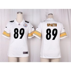 Women Nike Pittsburgh Steelers #89 Spaeth Game White NFL Jersey