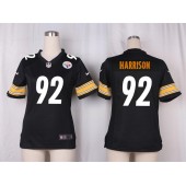 Women Nike Pittsburgh Steelers #92 James Harrison Game Black Team Color NFL Jersey