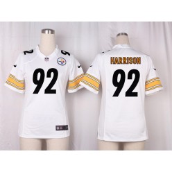 Women Nike Pittsburgh Steelers #92 James Harrison Game White NFL Jersey