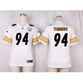 Women Nike Pittsburgh Steelers #94 Lawrence Timmons Game White NFL Jersey