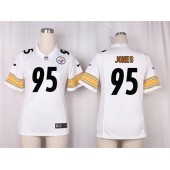 Women Nike Pittsburgh Steelers #95 Jarvis Jones Game White NFL Jersey