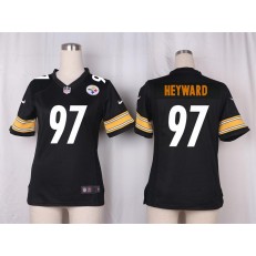Women Nike Pittsburgh Steelers #97 Cameron Heyward Game Black Team Color NFL Jersey