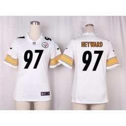 Women Nike Pittsburgh Steelers #97 Cameron Heyward Game White NFL Jersey