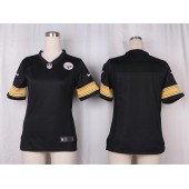 Women Nike Pittsburgh Steelers Blank Game Black Team Color NFL Jersey