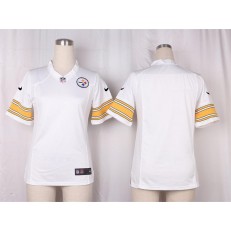 Women Nike Pittsburgh Steelers Blank Game White NFL Jersey