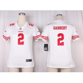 Women Nike San Francisco 49ers #2 Blaine Gabbert Game White NFL Jersey