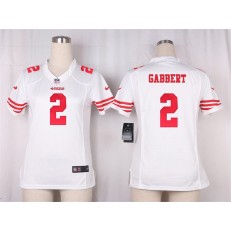Women Nike San Francisco 49ers #2 Blaine Gabbert Game White NFL Jersey