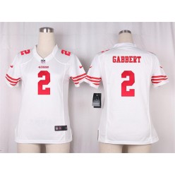 Women Nike San Francisco 49ers #2 Blaine Gabbert Game White NFL Jersey