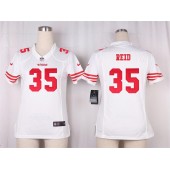 Women Nike San Francisco 49ers #35 Eric Reid Game White NFL Jersey