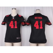Women Nike San Francisco 49ers #41 Antoine Bethea Game Black NFL Jersey