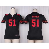 Women Nike San Francisco 49ers #51 Gerald Hodges Game Black Alternate NFL Jersey