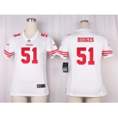 Women Nike San Francisco 49ers #51 Gerald Hodges Game White NFL Jersey