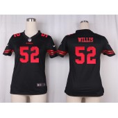 Women Nike San Francisco 49ers #52 Patrick Willis Game Black NFL Jersey