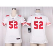 Women Nike San Francisco 49ers #52 Patrick Willis Game White NFL Jersey