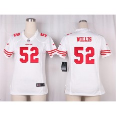 Women Nike San Francisco 49ers #52 Patrick Willis Game White NFL Jersey