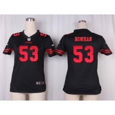 Women Nike San Francisco 49ers #53 NaVorro Bowman Game Black NFL Jersey