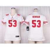 Women Nike San Francisco 49ers #53 NaVorro Bowman Game White NFL Jersey