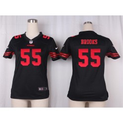 Women Nike San Francisco 49ers #55 Ahmad Brooks Game Black NFL Jersey